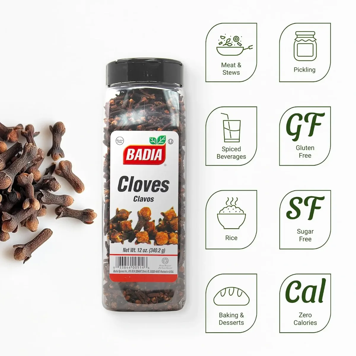 CLOVES WHOLE / CLAVOS  ENTEROS 12 OZ imagen 2