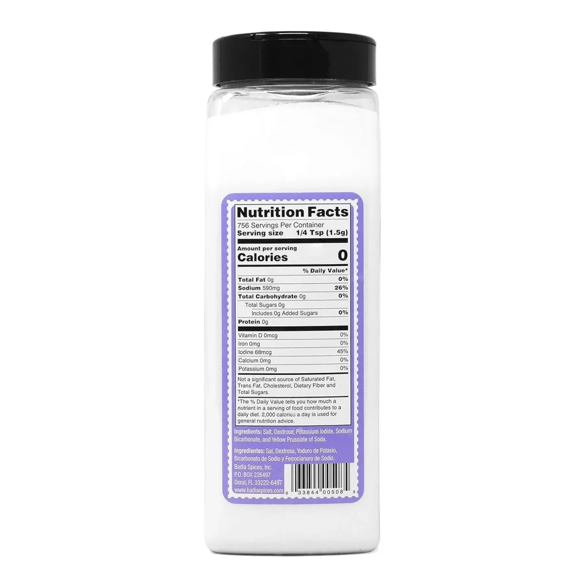 IODIZED SALT / SAL YODADA 4/40 ONZ imagen 2