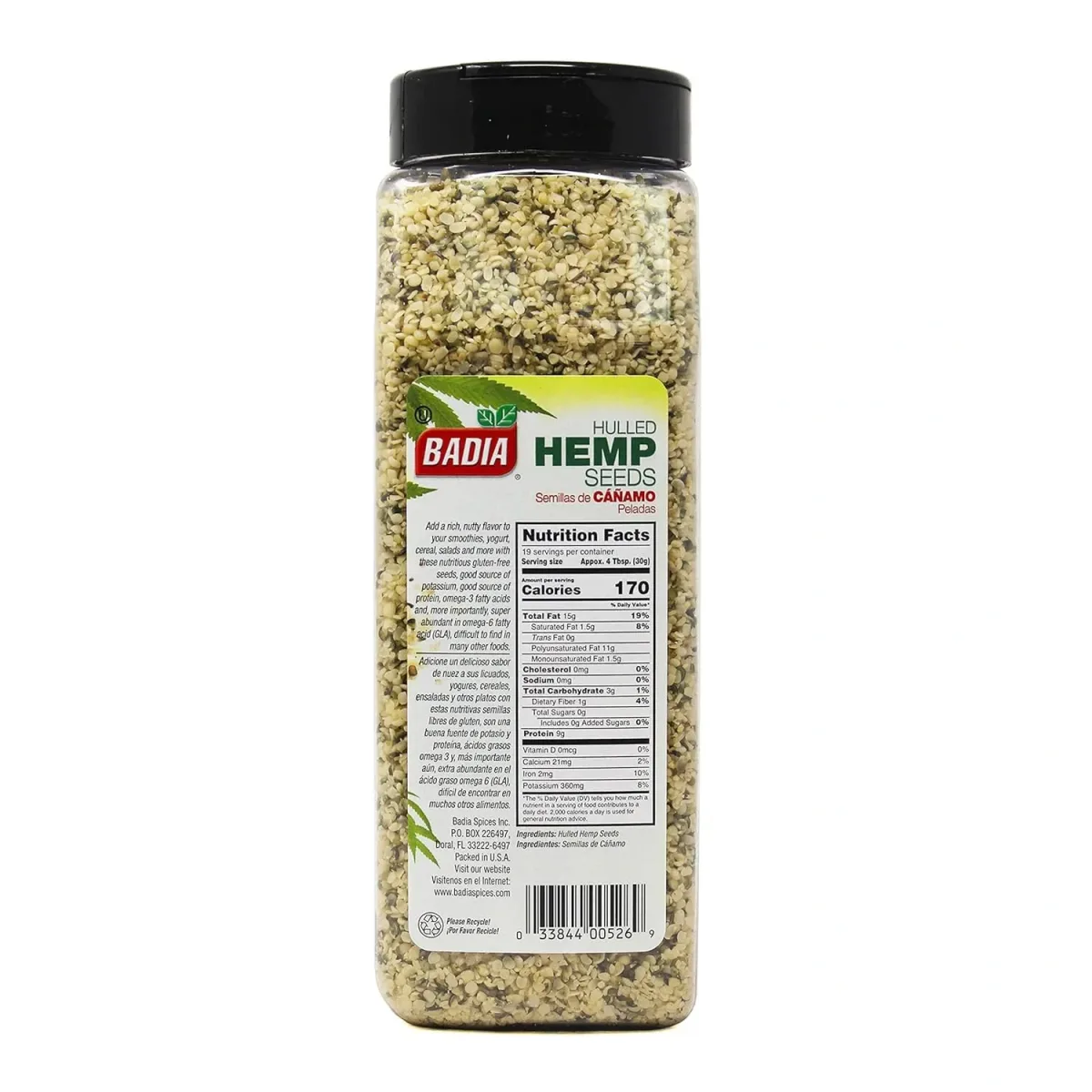 HULLED HEMP SEEDS 20 OZ imagen 2