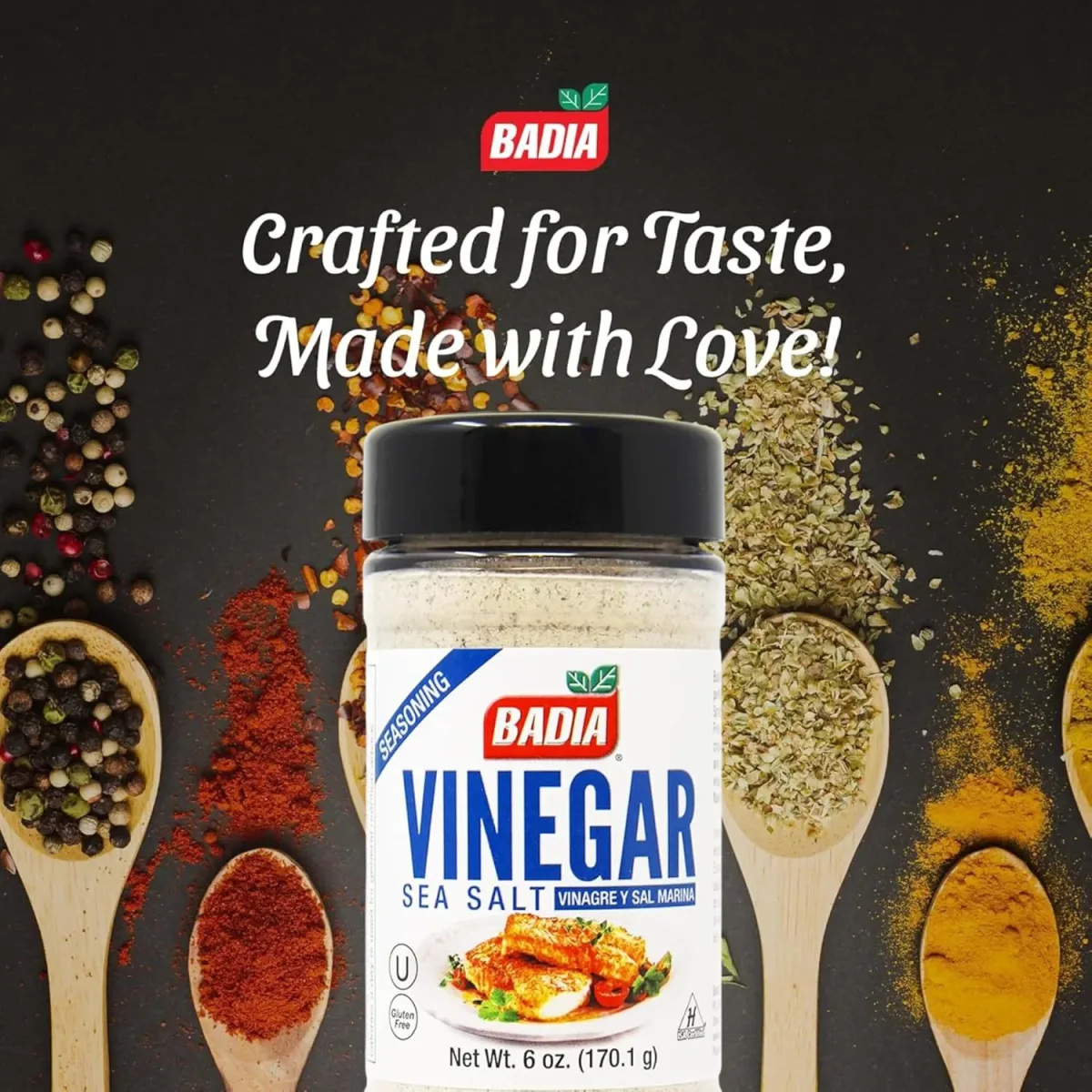 VINEGAR  SEA SALT SEASONING 6/6 ONZAS imagen 2