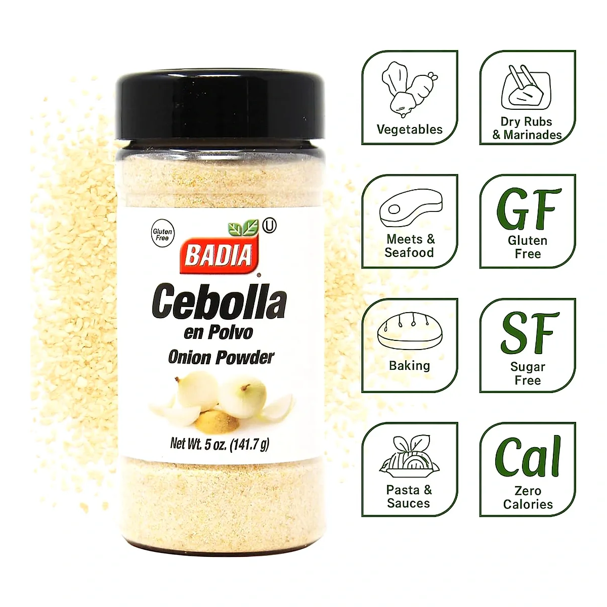 ONION POWDER/CEBOLLA EN POLVO 6/5 OZ imagen 2