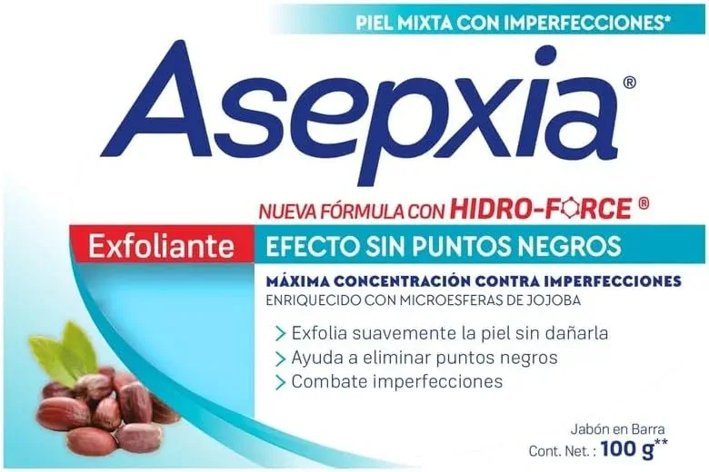 JABON EN BARRA ASEPXIA EXFOLIANTE 100GR imagen 2