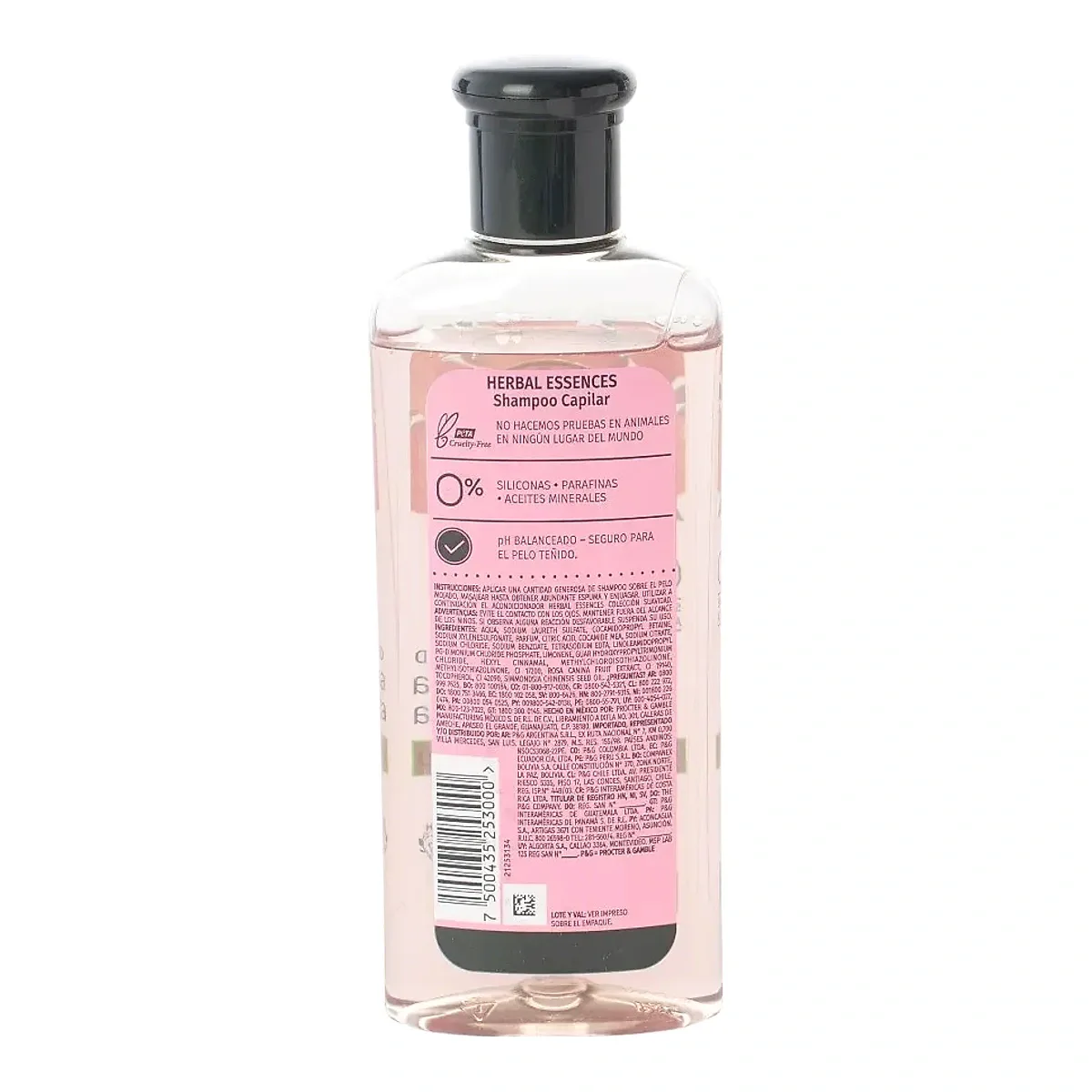 SHAMPOO HERBAL ESSENCE ROSA MOSQUETA 240ML imagen 2