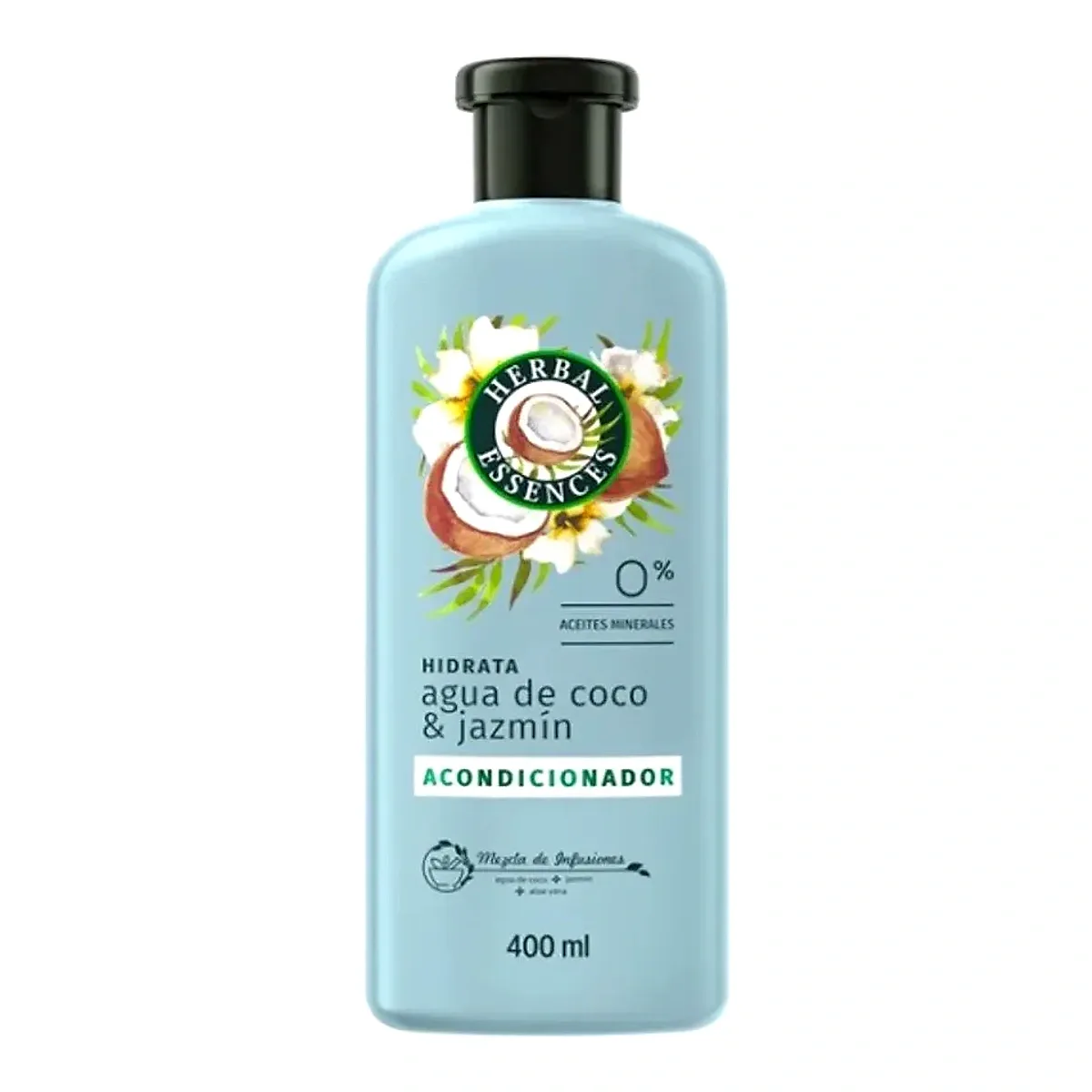 ACONDICIONADOR HERBAL ESSENCES HIDRATA AGUA DE COCO & JAZMIN 6/400ML