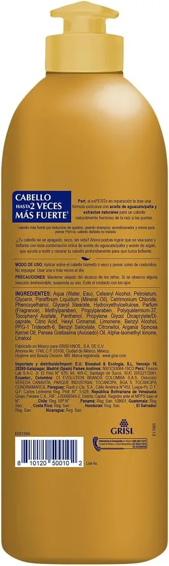 CREMA DE PEINAR PERT 12 X 300 ML ARGAN imagen 2